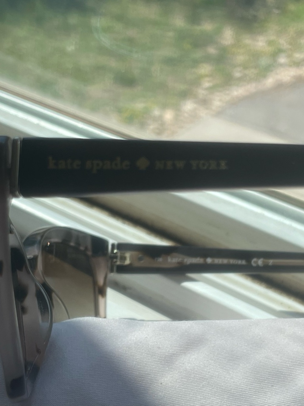 kate spade Tortoiseshell Sunglasses with Pink Case - Picture 10 of 14